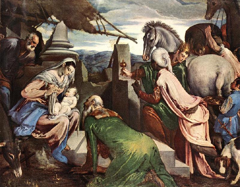 BASSANO, Jacopo The Three Magi ww Sweden oil painting art